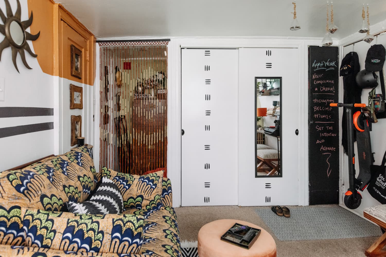 Here's a Unique Way to Display Art In A Small Space Apartment Therapy